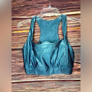 Lola Getts Blue Sports Bra. Size Large.